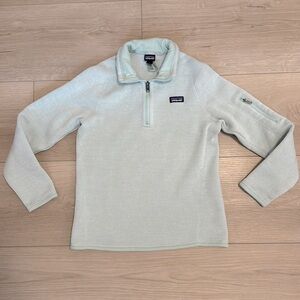 Patagonia Kids Teal Half Zip Up Sweater Size Medium